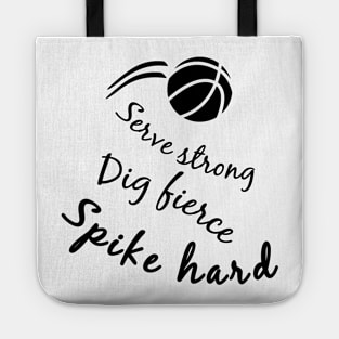 Volleyball Player Designer Shirt Tote