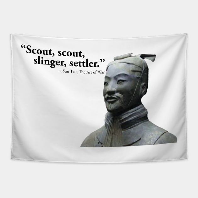 Civilization Sun Tzu Funny T-Shirt Tapestry by daviujin