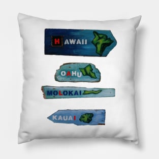 Hawaii, an Island Paradise Pillow