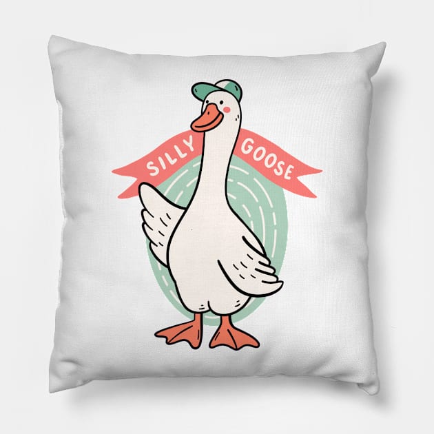 Silly Goose Pillow by krimons