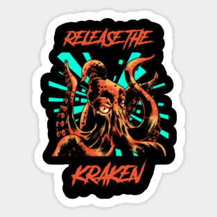 Release The Kraken, Seattle Kraken Alternative Mascot. Sticker for Sale by  PNWEnergy