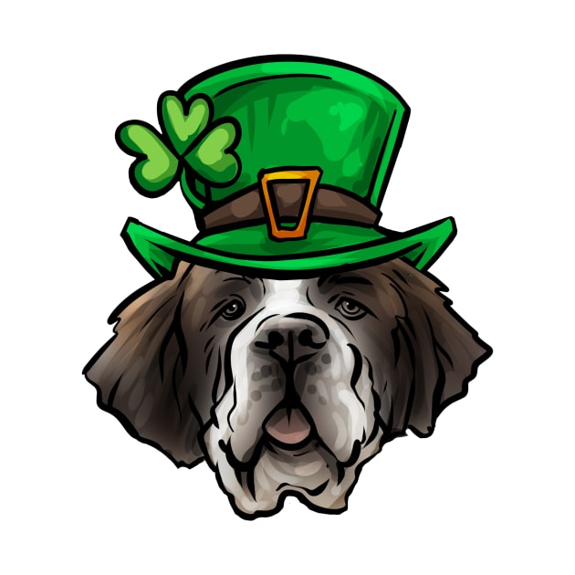 St Patricks Day St Bernard by whyitsme