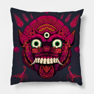 Demon mask Pillow