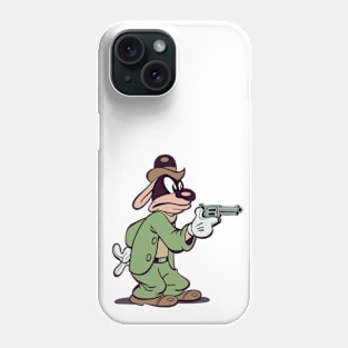 random old style funny animal bad guy Phone Case