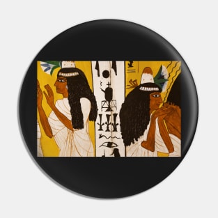 Women and Hieroglyphics Pin