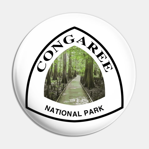 Congaree National Park shield Pin by nylebuss