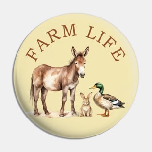 Farm Life Pin