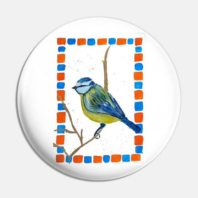 Blue tit illustration Pin by Colzo Art