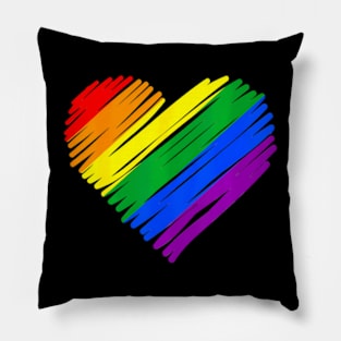 LGBT Heart Pillow