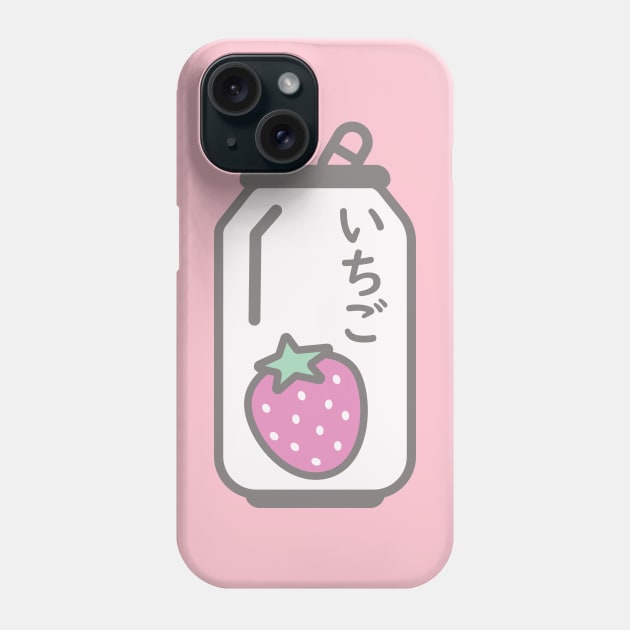 Ichigo Drink - Strawberry Phone Case by WakuWaku