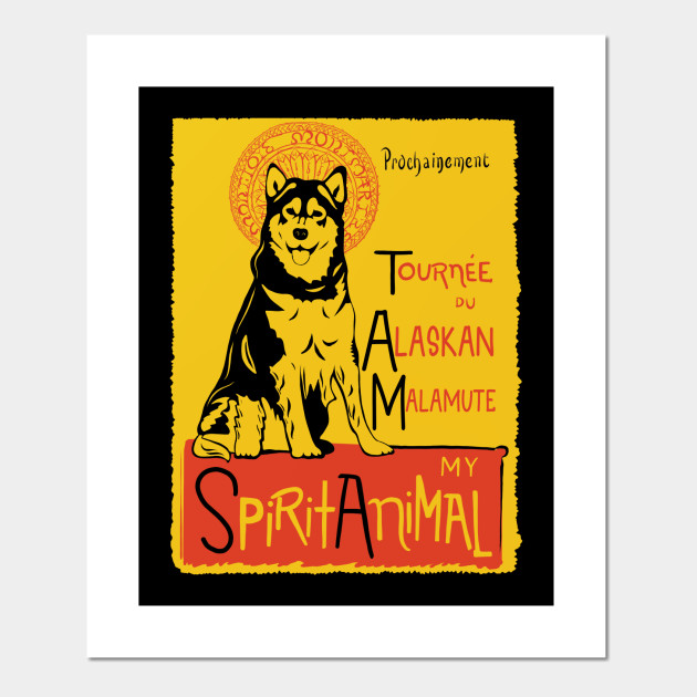 Funny Alaskan Malamute Cute Dog Chat Noir Mashup Art - Alaskan Malamute - Posters and Art Prints | TeePublic Funny Alaskan Malamute Cute Dog Chat Noir Mashup Art - Alaskan Malamute - Posters and Art Prints | TeePublic