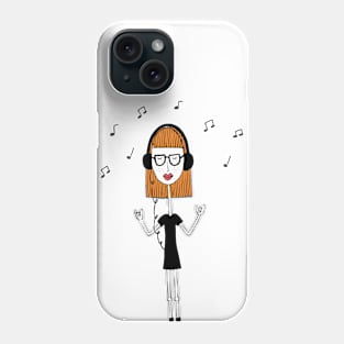 Headphones Girl Phone Case