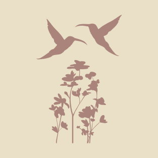 Hummingbirds and Flowers T-Shirt