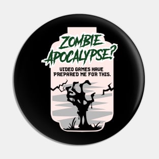 Funny Zombie Shirts nerd geek joke gift Pin