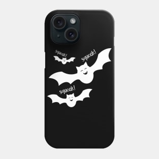 Squeaky Halloween Bat Design Shirt and Onesie Phone Case