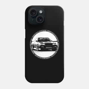 NISSAN SKYLINE GTS R31 Black 'N White 4 (Black Version) Phone Case