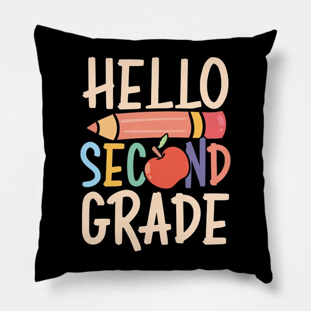 Hello Second Grade Pillow by AngelBeez29