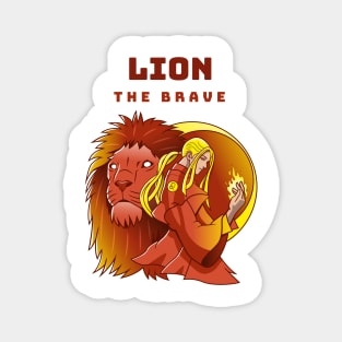 LION THE BRAVE Magnet