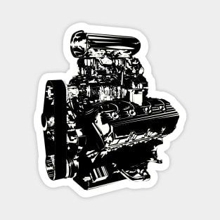 Hemi B&W Magnet