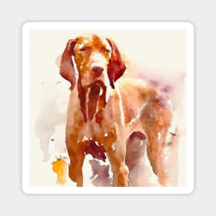 Vizsla Watercolor Painting - Dog Lover Gifts Magnet