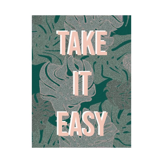 Take It Easy Tropical Leaf by Rosemogo