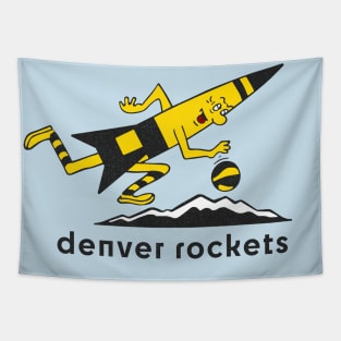 Retro Denver Rockets Tapestry