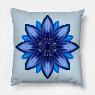 blue flower Pillow