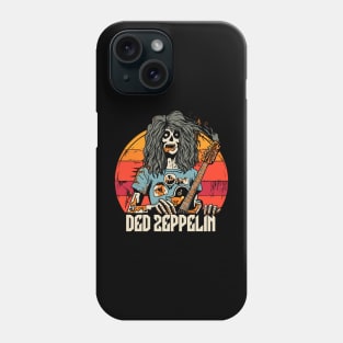 Zombie Classic Rocker Retro Vintage Sunset - Undead Music Vibes Phone Case