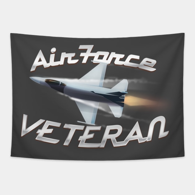 Air force Veteran Tapestry by nickemporium1