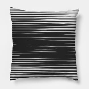 Black and White Lines Pillow