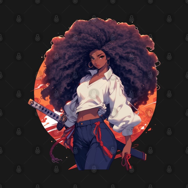 Afro Samurai Girl by Genbu