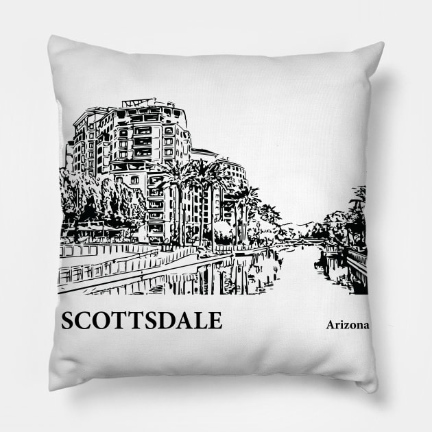 Scottsdale - Arizona Pillow by Lakeric