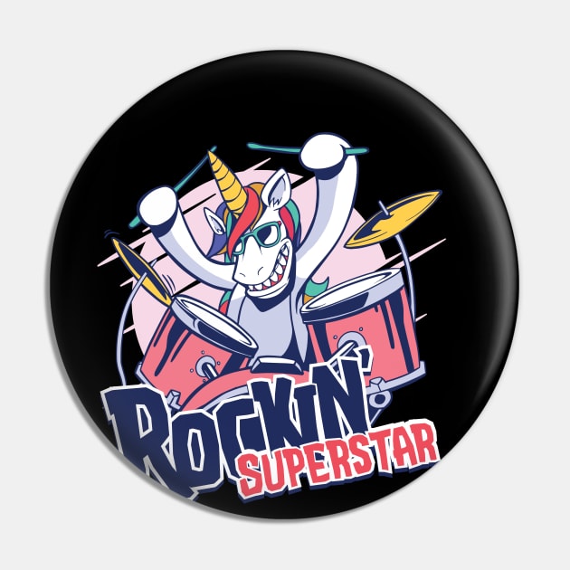 drummer unicorn music Pin by Midoart