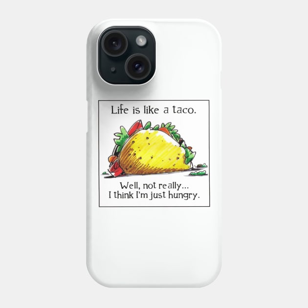 Tacos Hallucination Phone Case by 90'sWalkman