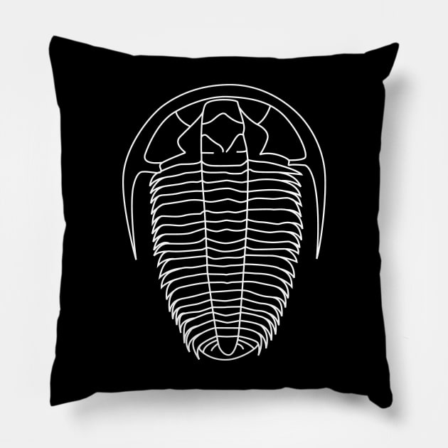 Trilobite Fossil Geology Teacher Student Geologist Gift Pillow by TheCreekman