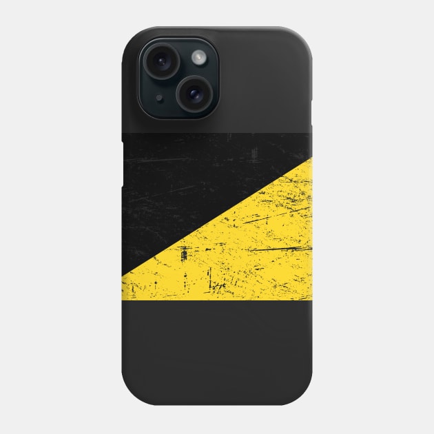 Distressed AnCap Anarcho Capitalist Flag Phone Case by MeatMan