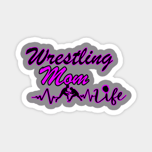 Wrestling Mom Purple Magnet