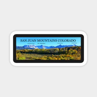 San Juan Mountains Colorado Magnet