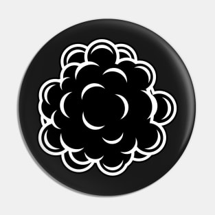 Black and White Monkeypox Virus Pin