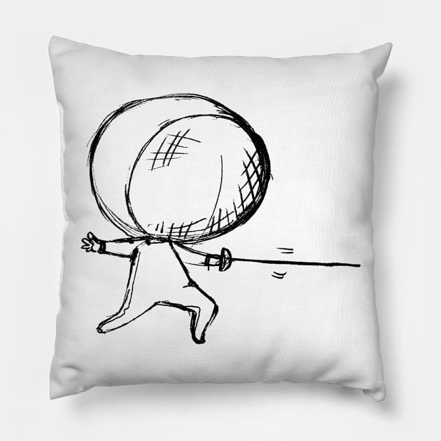 fencing Pillow by Silemhaf