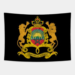 Morocco / Vintage Look Flag Design Tapestry