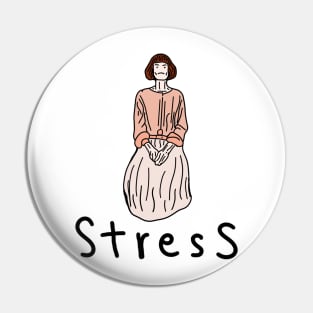 Aesthetic Stressful Girl Pin