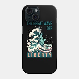 The Great Wave Off Liberty Phone Case