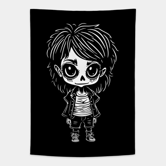 Zombie Girl Tapestry by NeverDrewBefore