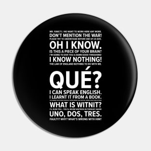 Fawlty Towers Quotes Pin