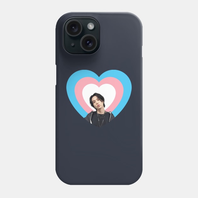 Yoongi supporting transgenders with kissy face Phone Case by kitispa