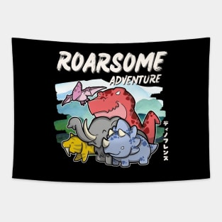 Roarsome  Adventure with Dino Friends Tapestry