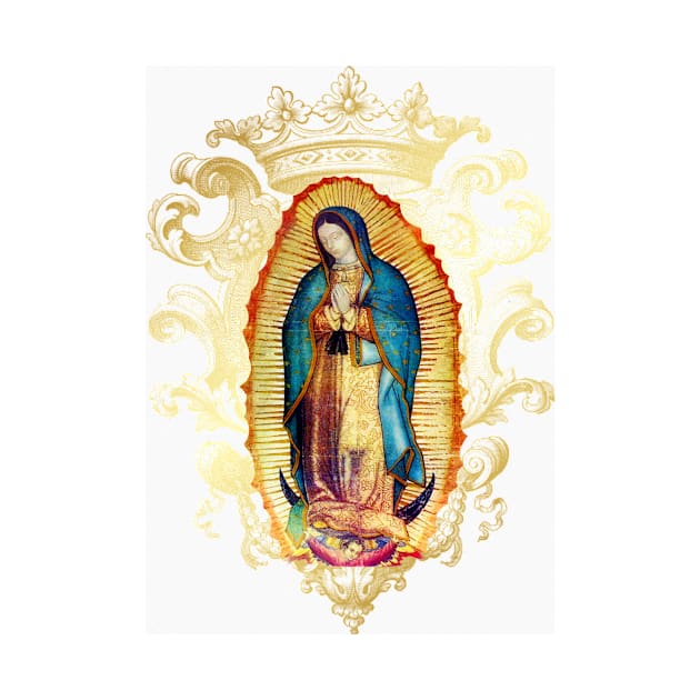 Our Lady of Guadalupe Mexican Virgin Mary Mexico Aztec Tilma 20-102 by hispanicworld