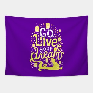 Live your dream Tapestry