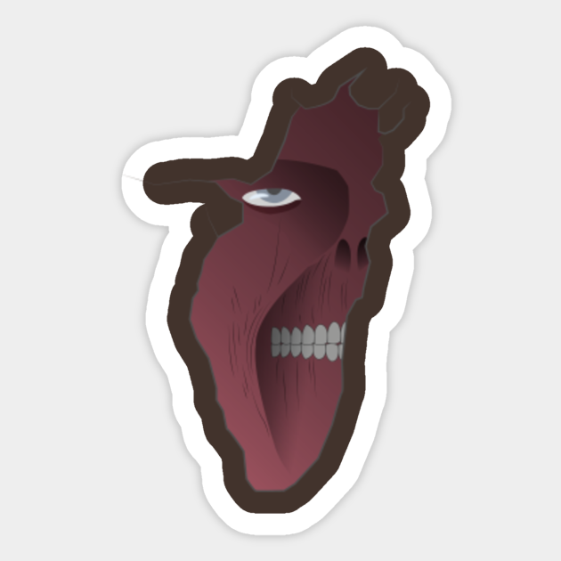 Wall Titan Attackontitan Sticker Teepublic Unique attack on titan stickers designed and sold by artists. wall titan